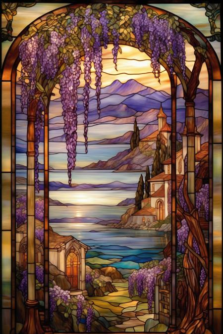 00429-484872534-_lora_Louis Comfort Tiffany Style_1_Louis Comfort Tiffany Style - stained glass, Large scene with rich details, Large wisteria f.png